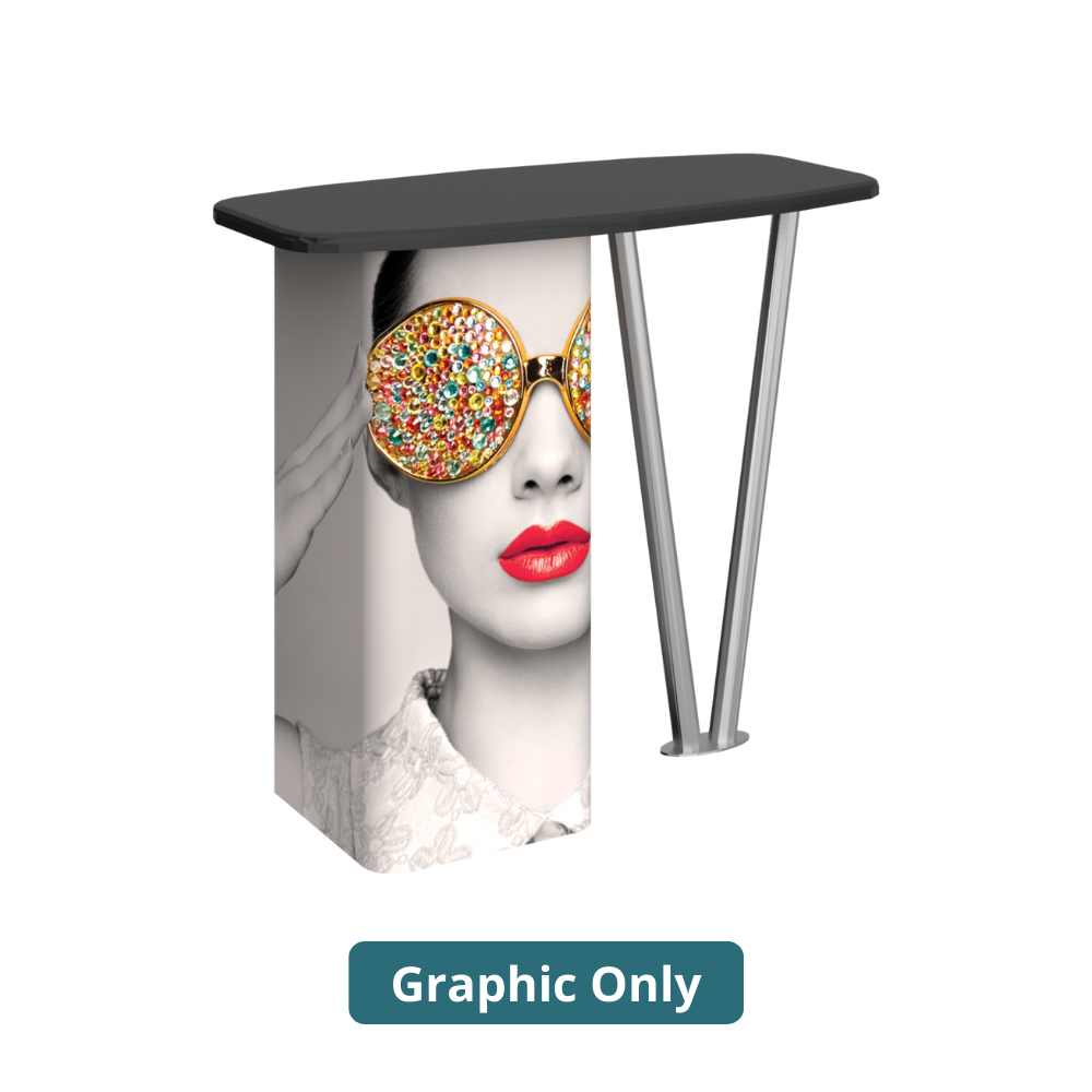 4ft x 3ft Vector Frame Counter 07 V-Leg (Graphic Only) – All4Displays
