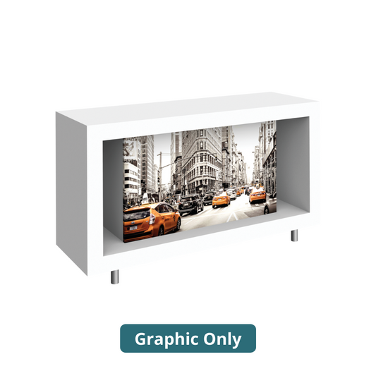6ft x 3.5ft Hybrid Pro Modular Counter 02 Opaque (Graphic Only)