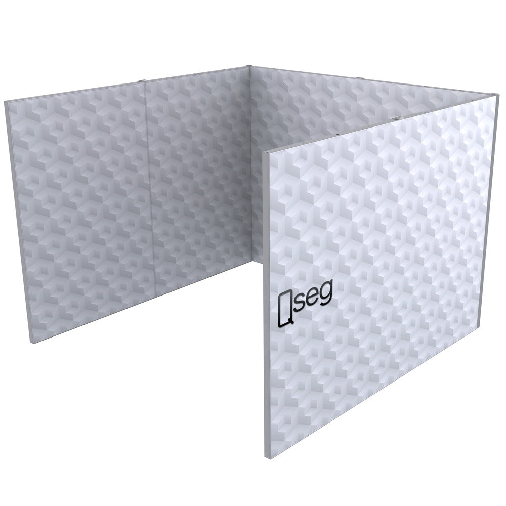 Cubicle Graphics Qseg Cubicle - Single Full Custom Print Graphic Package – All4Displays