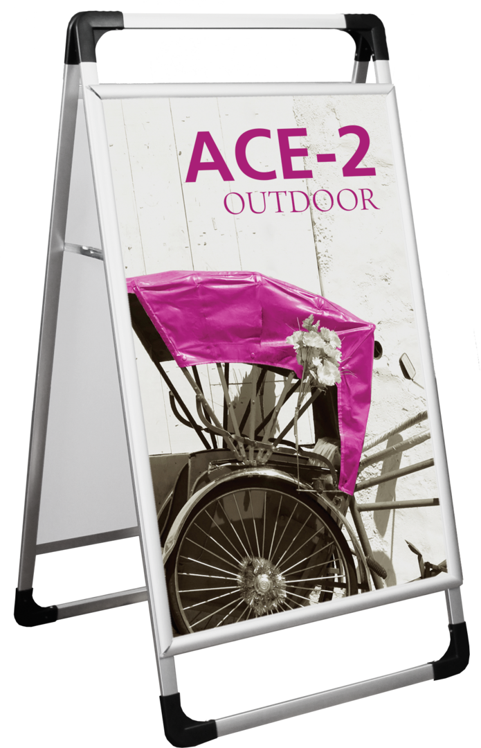 Ace 2 Outdoor Sign Stands (Hardware Only)