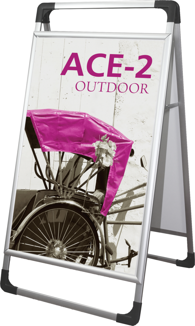 Ace 2 Outdoor Sign Stands (Hardware Only)
