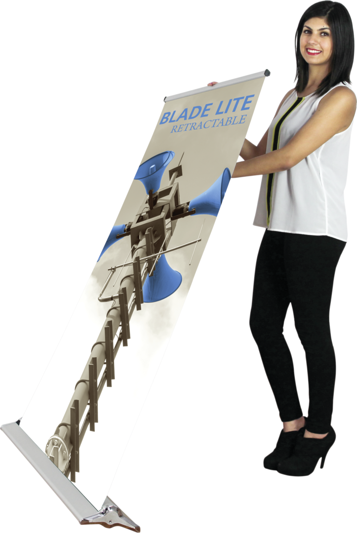 59in Blade Lite 1500 Retractable Banner Stand (Premium Fabric Graphic Only)