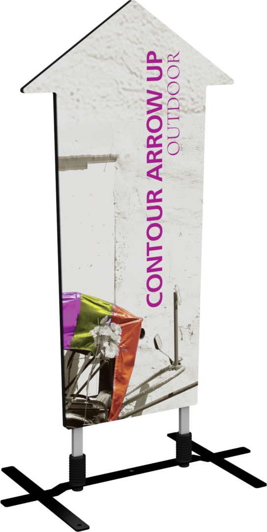 5ft Contour Outdoor Sign Display Arrow Up Single-Sided (Graphic Only)