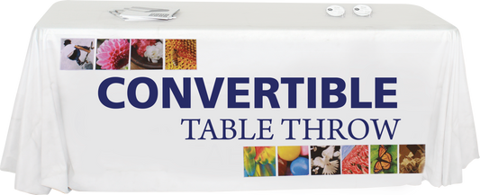 8ft Convertible Premium Dye Sub Table Throw Economy