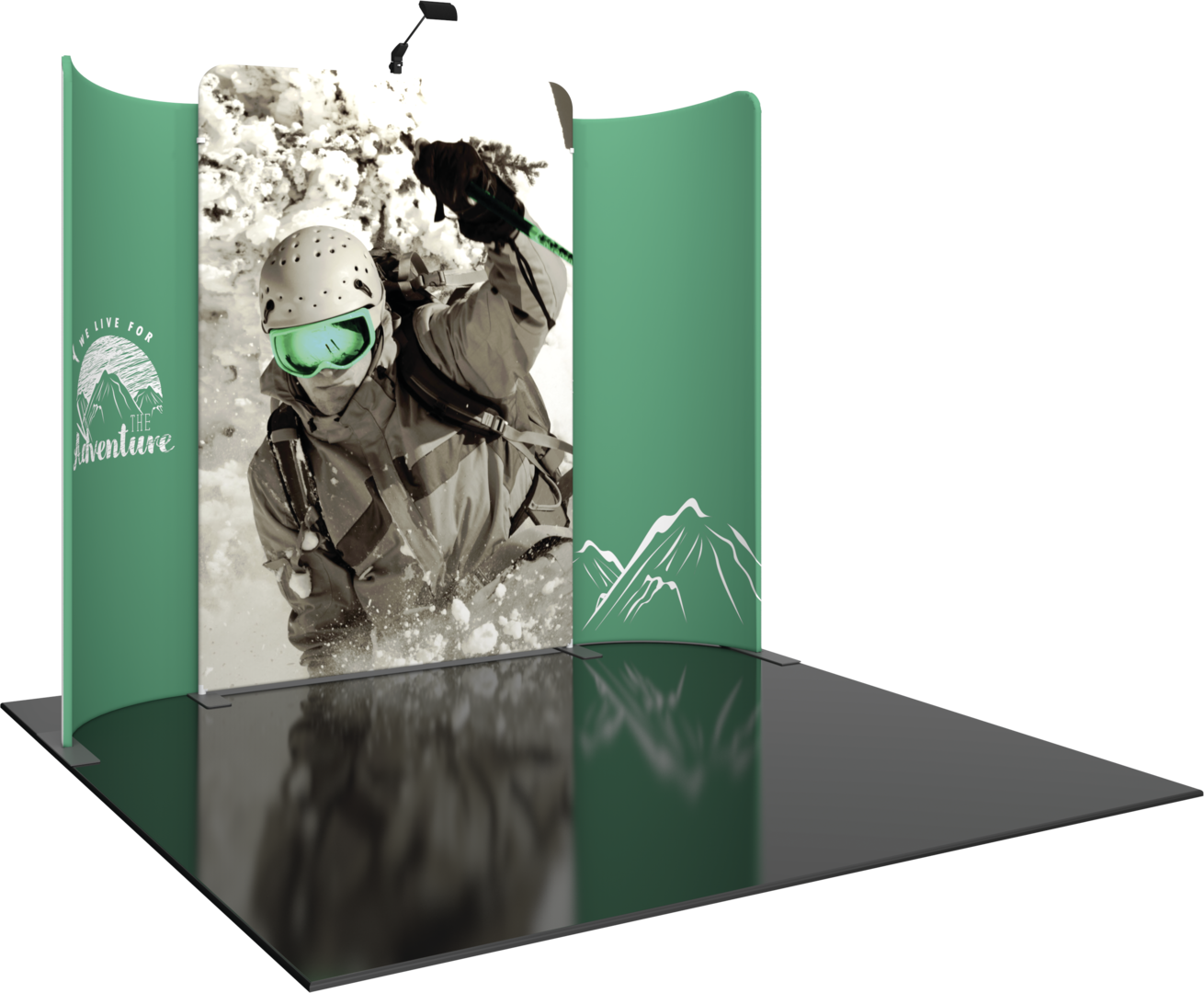 10ft Formulate Designer Series Kit 02 Fabric Backwall (Graphic Package)