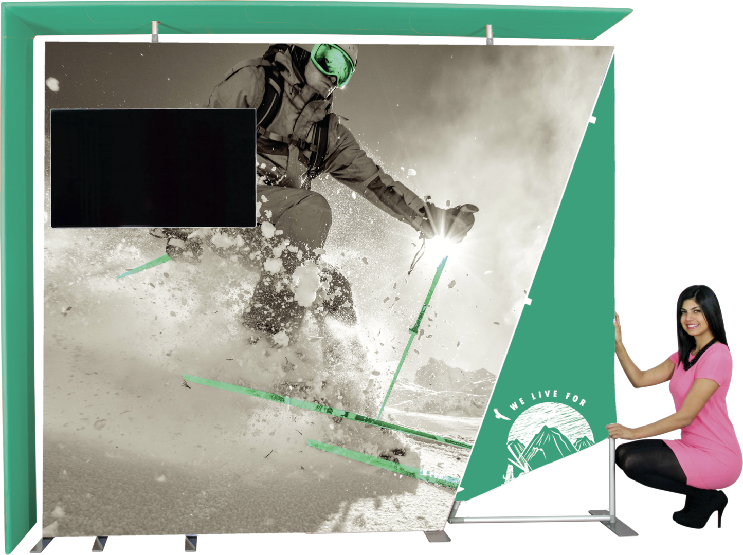 10ft Formulate Designer Series Kit 08 Fabric Backwall (Graphic Only)