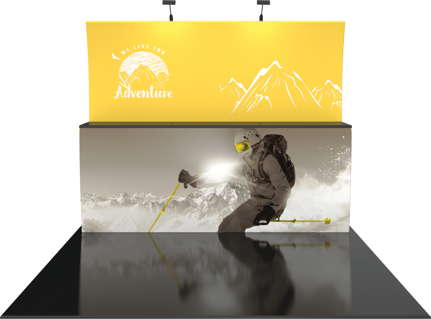 10ft Formulate Designer Series Kit 13 Fabric Backwall (Graphic Package)