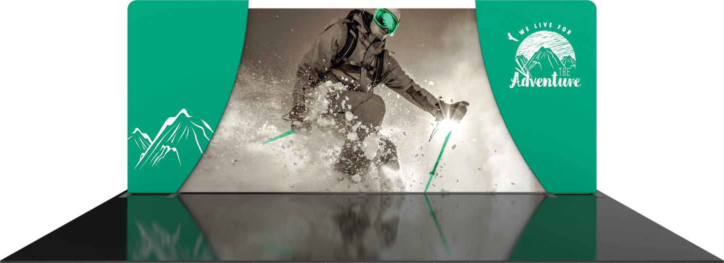 20ft Formulate Designer Series Kit 04 Fabric Backwall (Graphic Only)