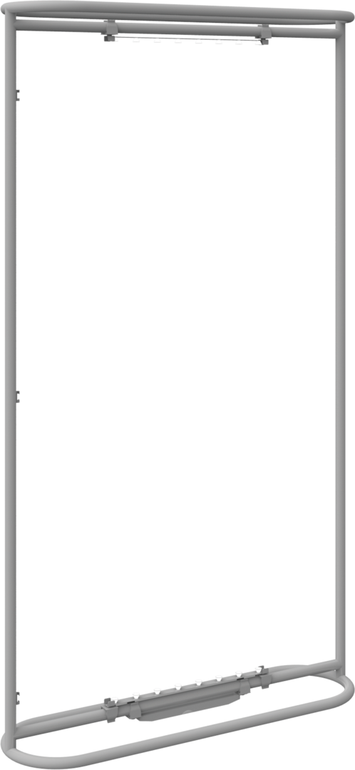 43.25in x 78.75in Formulate Essential Backlit Short Banner (Hardware Only)