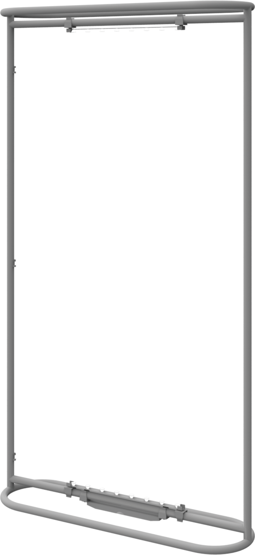 43.25in x 78.75in Formulate Essential Backlit Short Banner (Hardware Only)