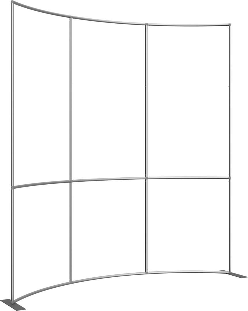 10ft x 8ft Formulate Master HC2 Horizontal Curve Fabric Backwall Frame (Hardware Only)