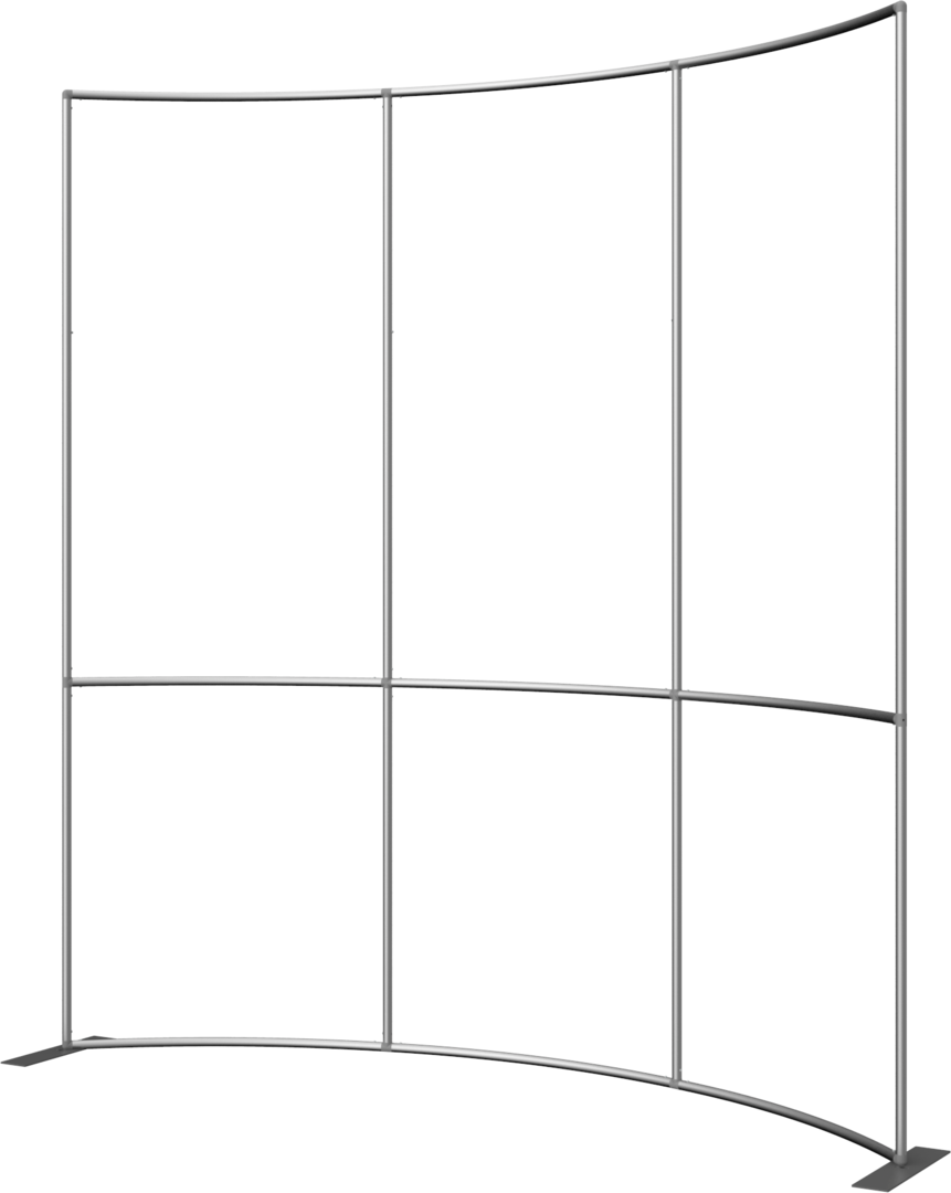 10ft x 8ft Formulate Master HC2 Horizontal Curve Fabric Backwall Frame (Hardware Only)