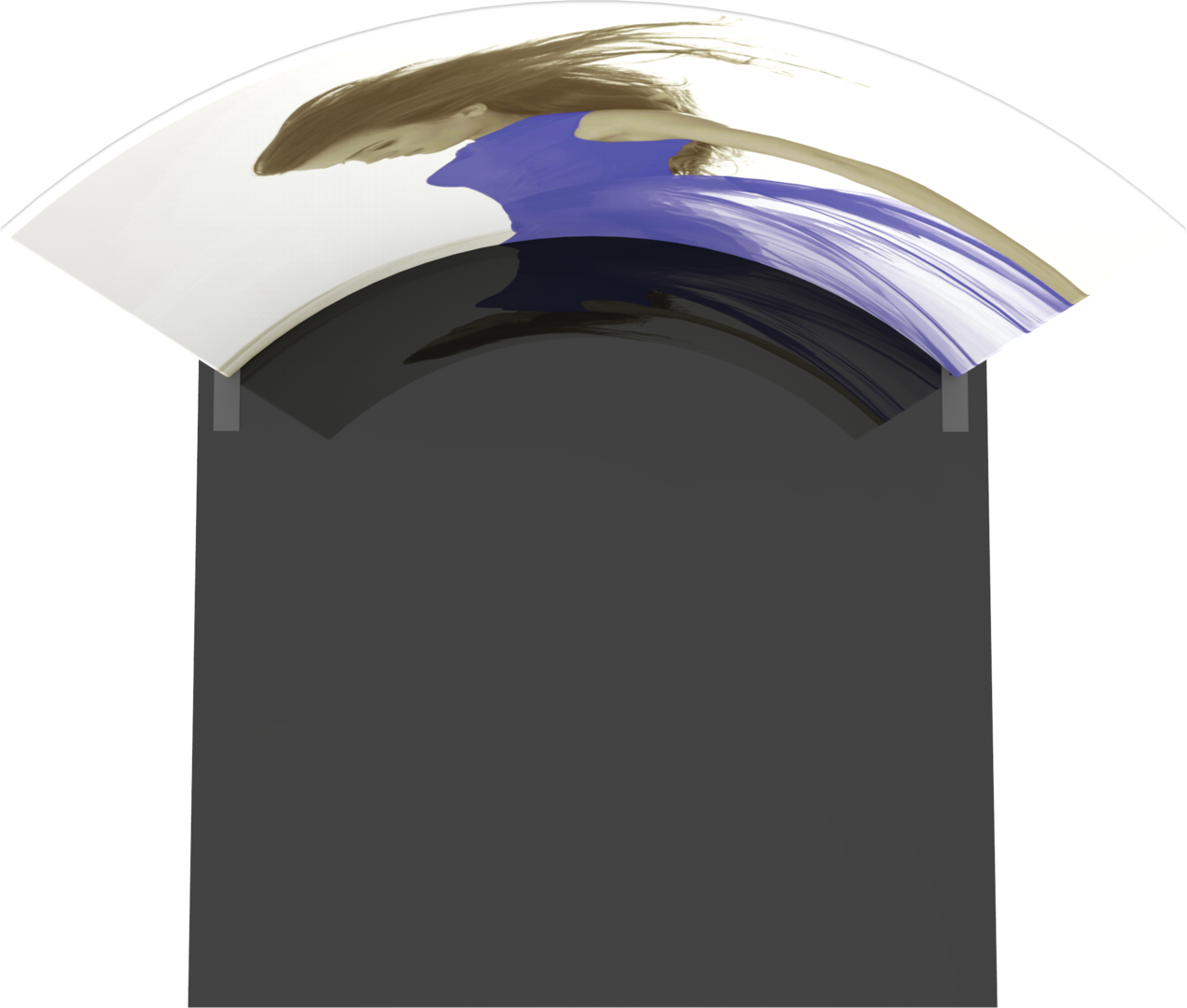 10ft x 10ft Formulate Master Horizontal Curve Tall Fabric Backwall Graphic w/ Backer (Graphic Only)