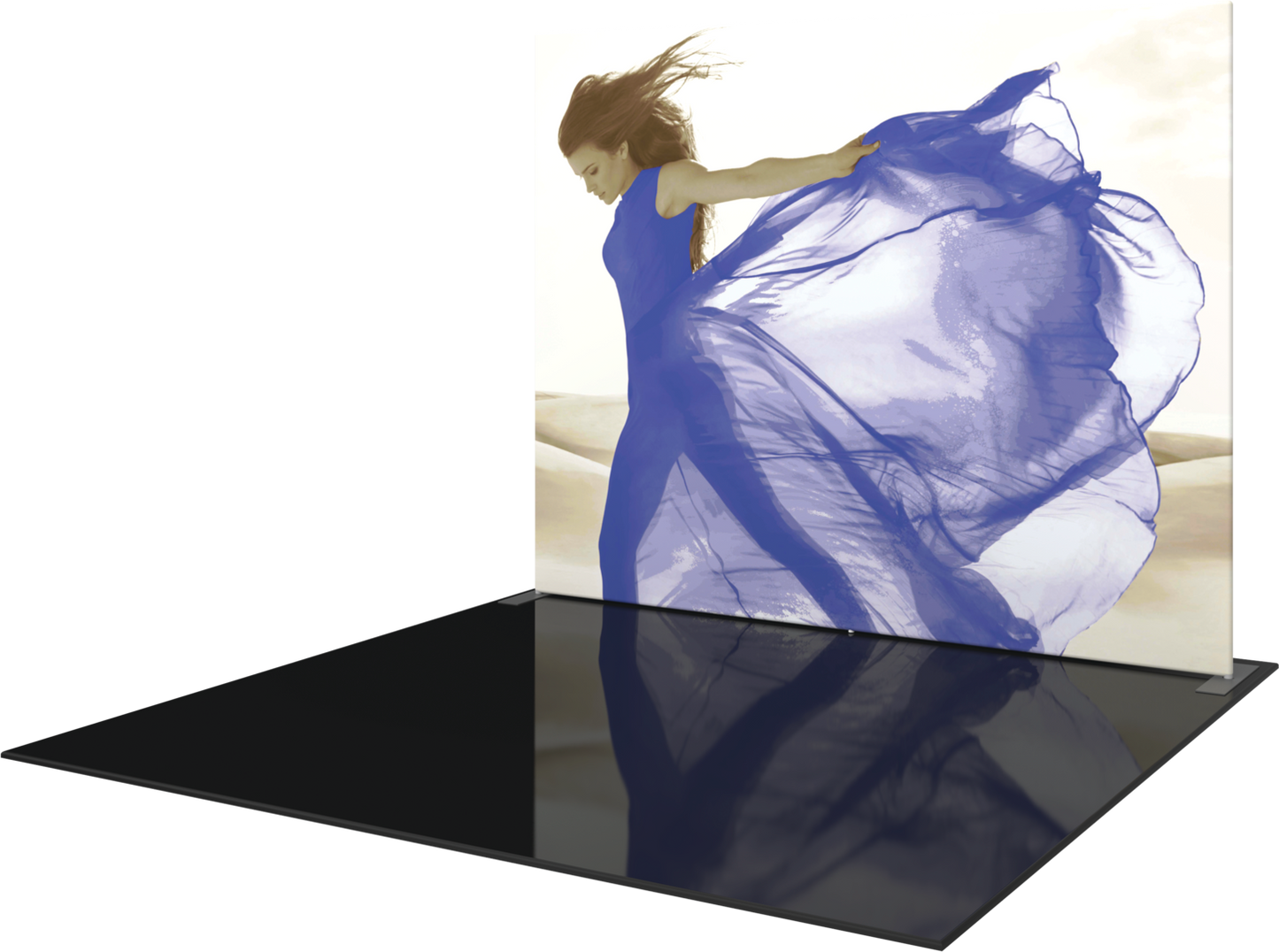 10ft x 8ft Formulate Master S1 Straight Fabric Backwall Double-Sided (Graphic Only)