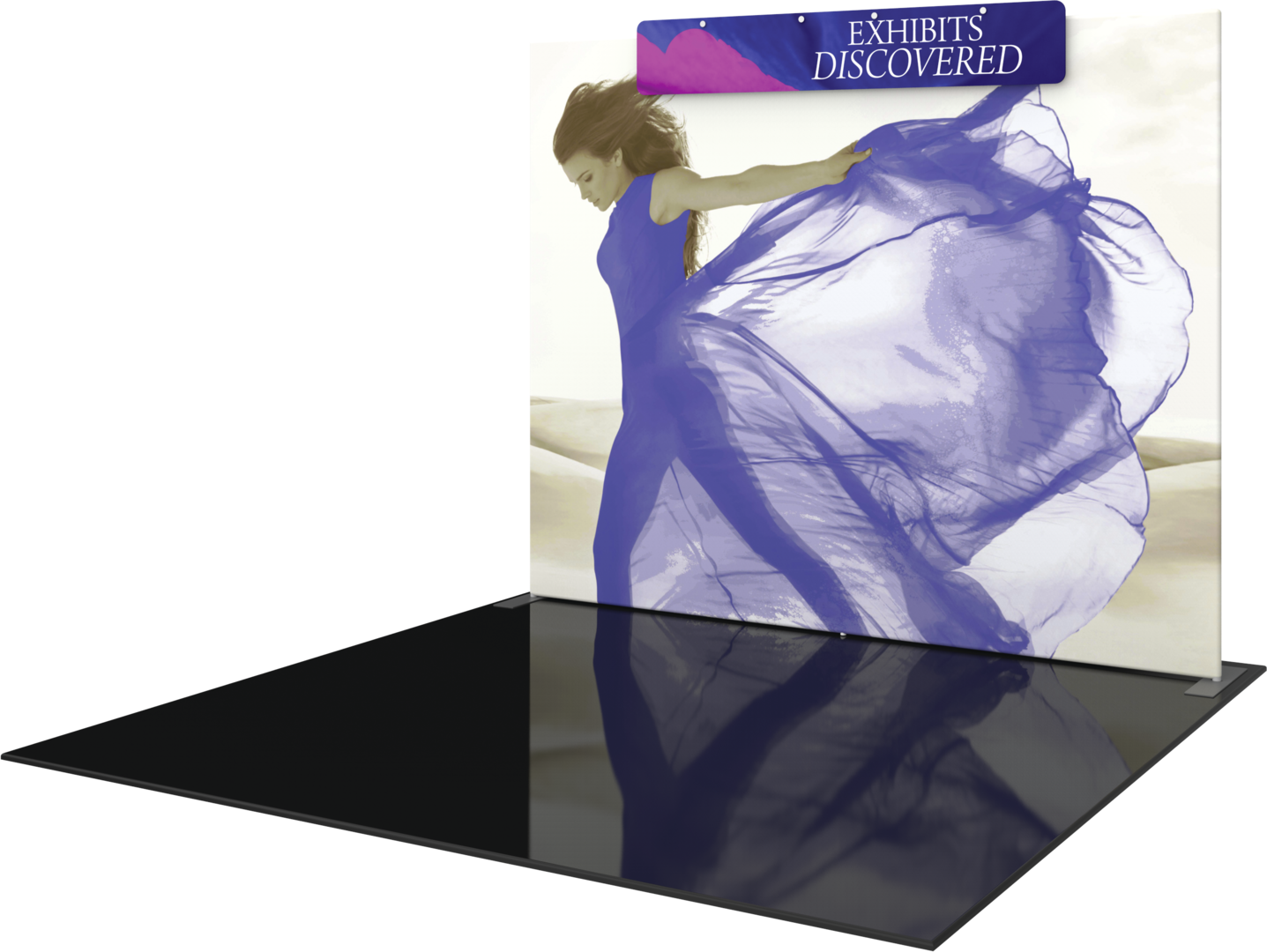 10ft x 8ft Formulate Master S2 Straight Fabric Backwall (Graphic Only)