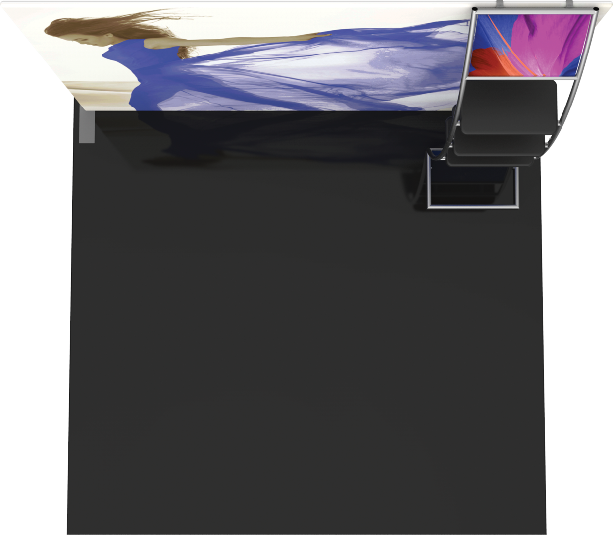 10ft x 8ft Formulate Master S6 Straight Fabric Backwall Graphic w/ Backer (Graphic Package)