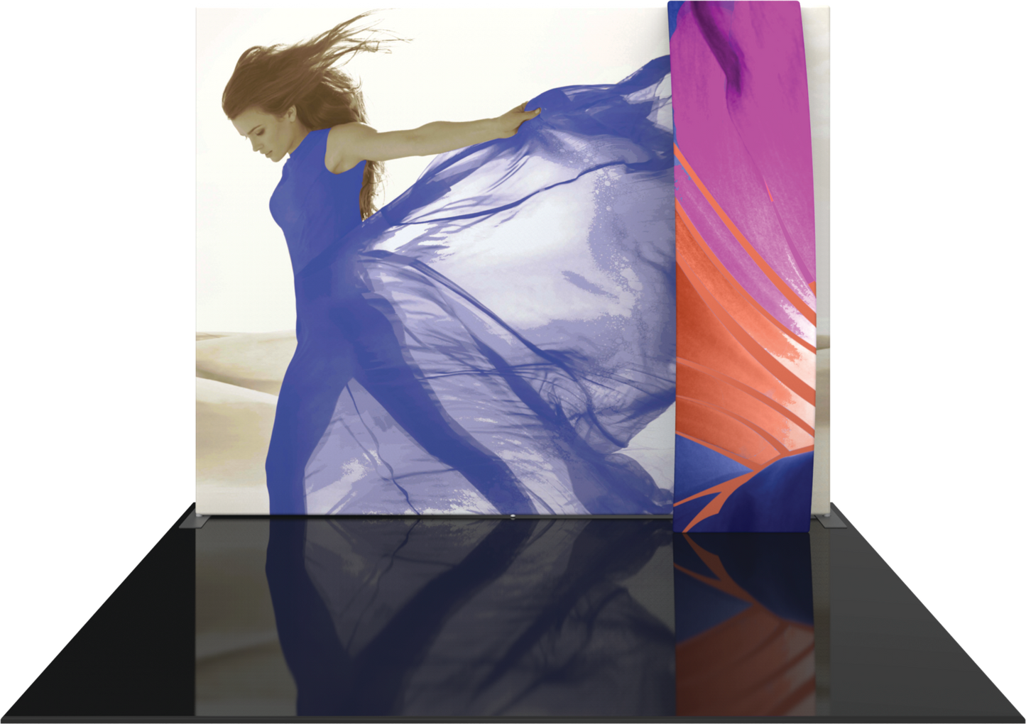 10ft x 8ft Formulate Master S7 Straight Fabric Backwall Graphic w/ Backer (Graphic Only)