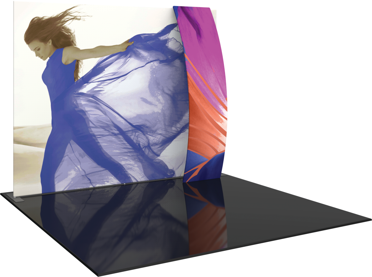 10ft x 8ft Formulate Master S7 Straight Fabric Backwall Graphic w/ Backer (Graphic Only)