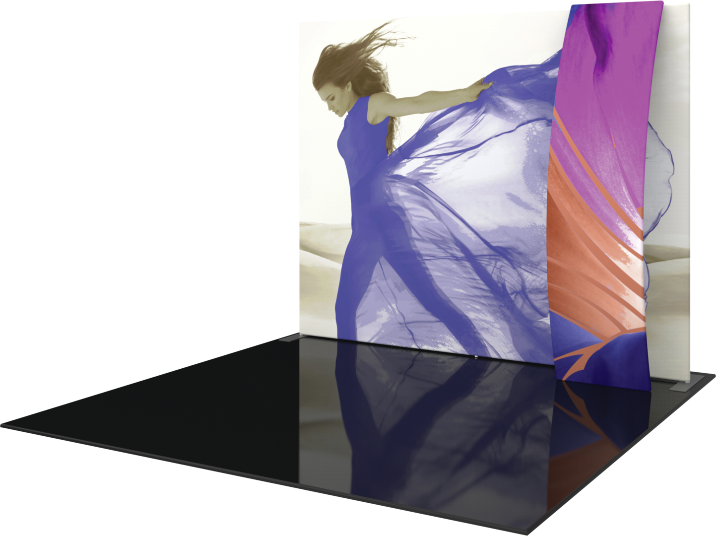 10ft x 8ft Formulate Master S7 Straight Fabric Backwall Graphic w/ Backer (Graphic Only)