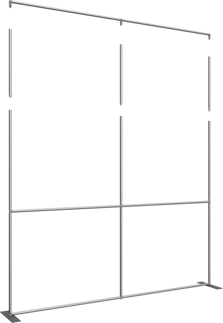 10ft x 8ft Formulate Master S2 Straight Fabric Backwall Frame (Hardware Only)