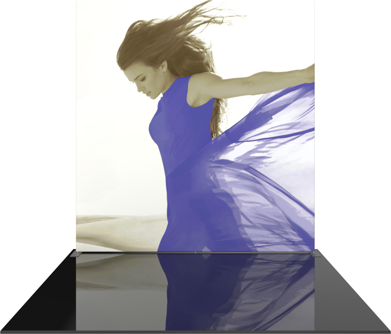 10ft x 10ft Formulate Master Straight Tall Fabric Backwall Double-Sided (Graphic Package)