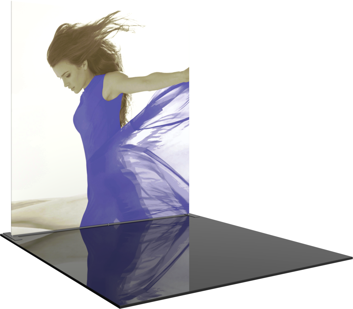 10ft x 10ft Formulate Master Straight Tall Fabric Backwall Double-Sided (Graphic Package)