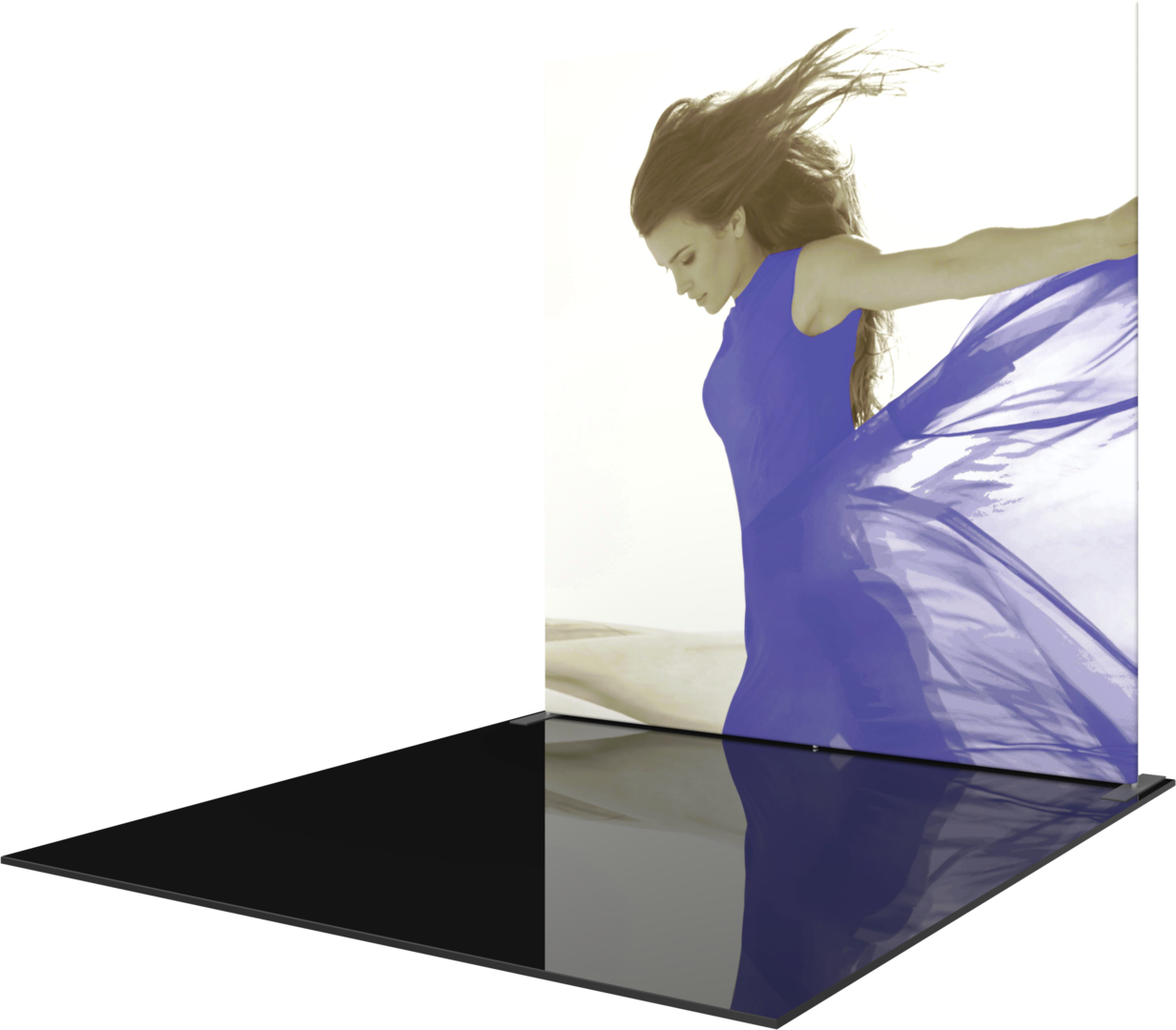 10ft x 10ft Formulate Master Straight Tall Fabric Backwall Double-Sided (Graphic Package)