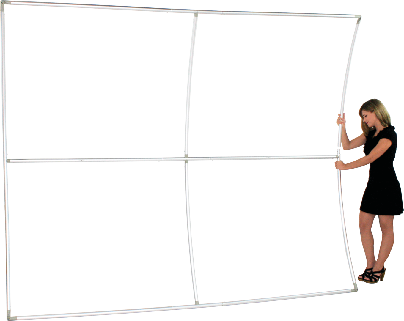 10ft x 8ft Formulate Master VC10 Vertical Curve Fabric Backwall Graphic w/ Backer (Graphic Only)