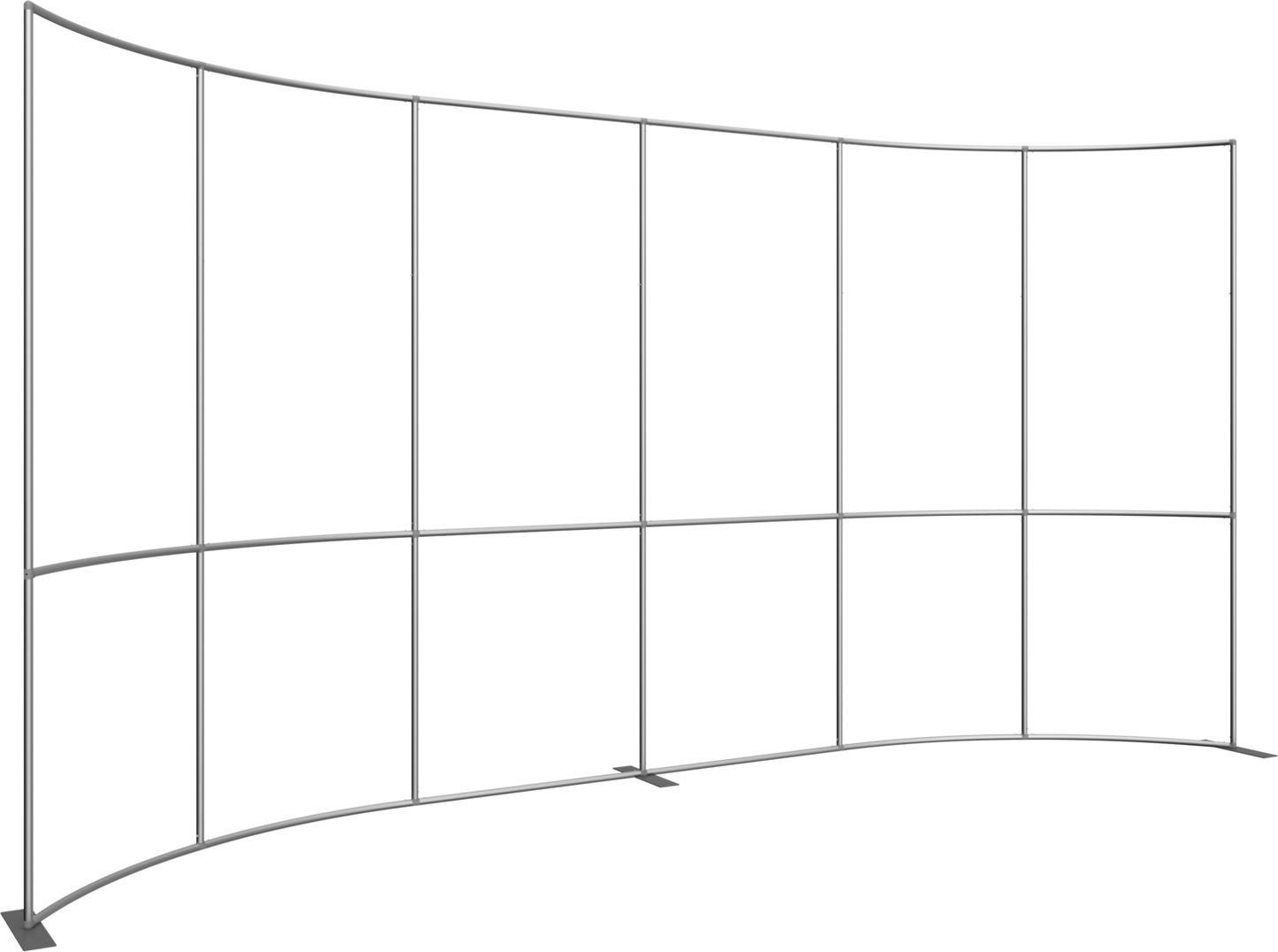 20ft x 10ft Formulate Master Horizontal Curve Fabric Backwall (Hardware Only)