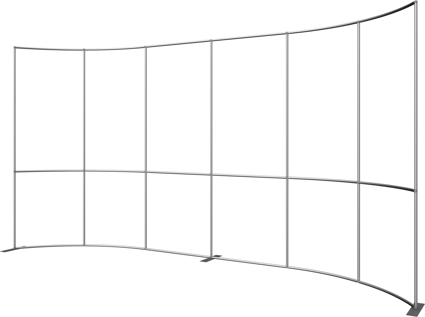 20ft x 10ft Formulate Master Horizontal Curve Fabric Backwall (Hardware Only)