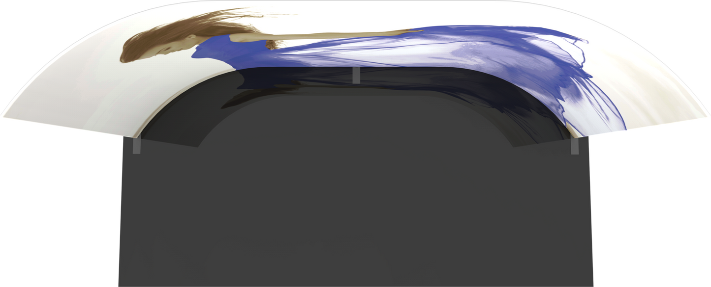 20ft x 10ft Formulate Master Horizontal Curve Fabric Backwall Graphic w/ Backer (Graphic Only)