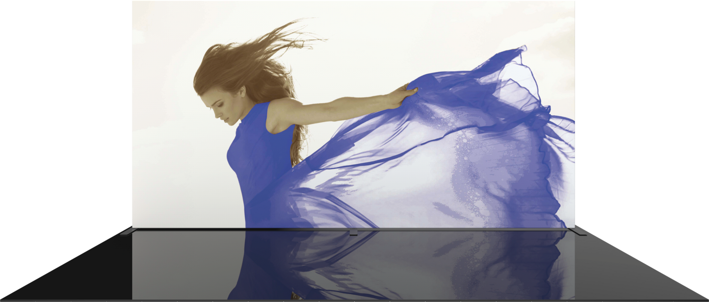 20ft x 10ft Formulate Master Straight Fabric Backwall Single-Sided Graphic w/ Backer (Graphic Only)