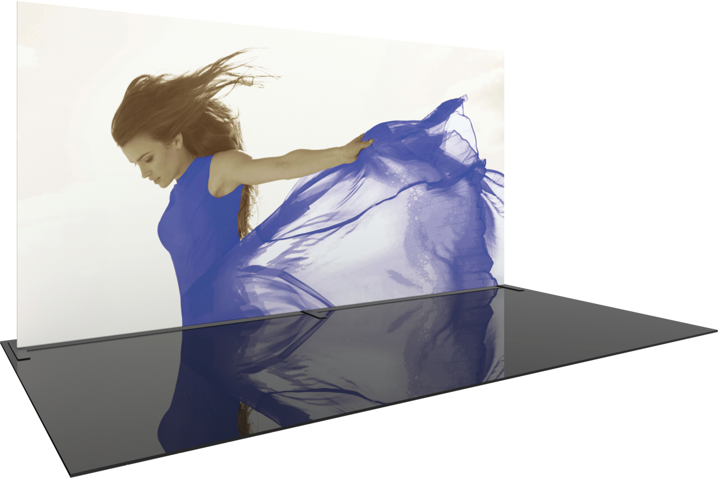 20ft x 10ft Formulate Master Straight Fabric Backwall Single-Sided Graphic w/ Backer (Graphic Only)