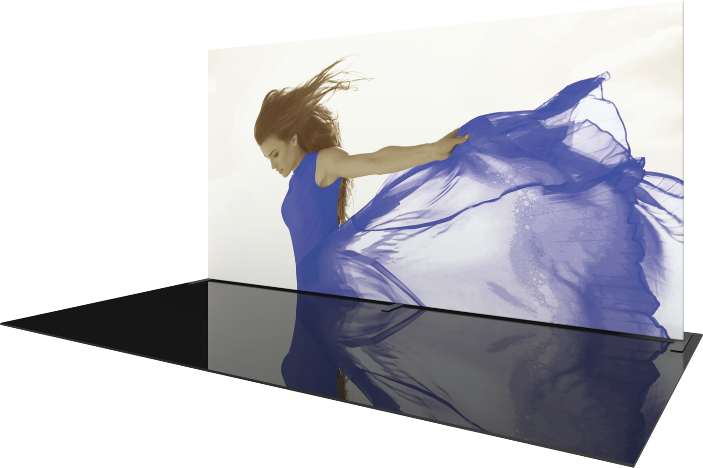 20ft x 10ft Formulate Master Straight Fabric Backwall Single-Sided Graphic w/ Backer (Graphic Only)