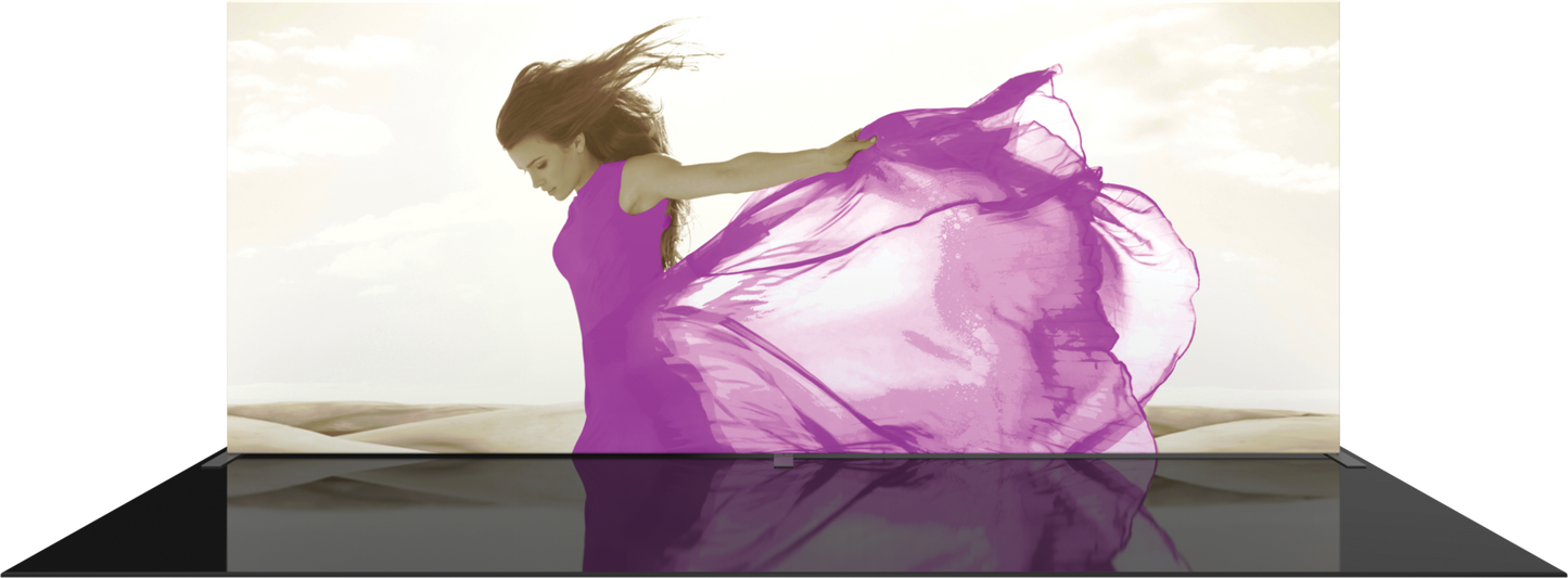 20ft x 8ft Formulate Master WS1 Straight Frame Fabric Backwall Single-Sided Graphic w/ Backer (Graphic Only)