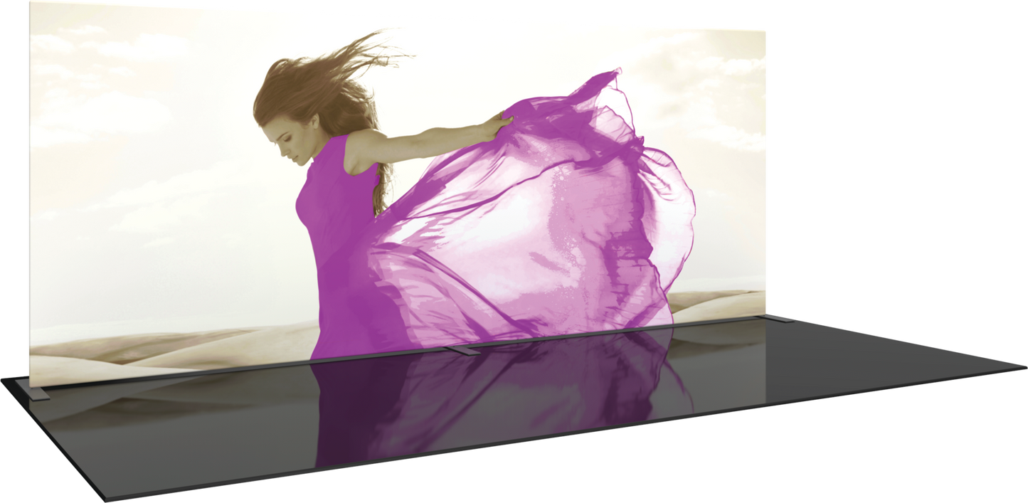 20ft x 8ft Formulate Master WS1 Straight Frame Fabric Backwall Double-Sided (Graphic Only)