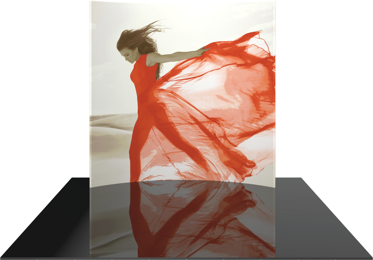8ft x 8ft Formulate Master Horizontal Curve Fabric Backwall Graphic w/ Backer (Graphic Only)