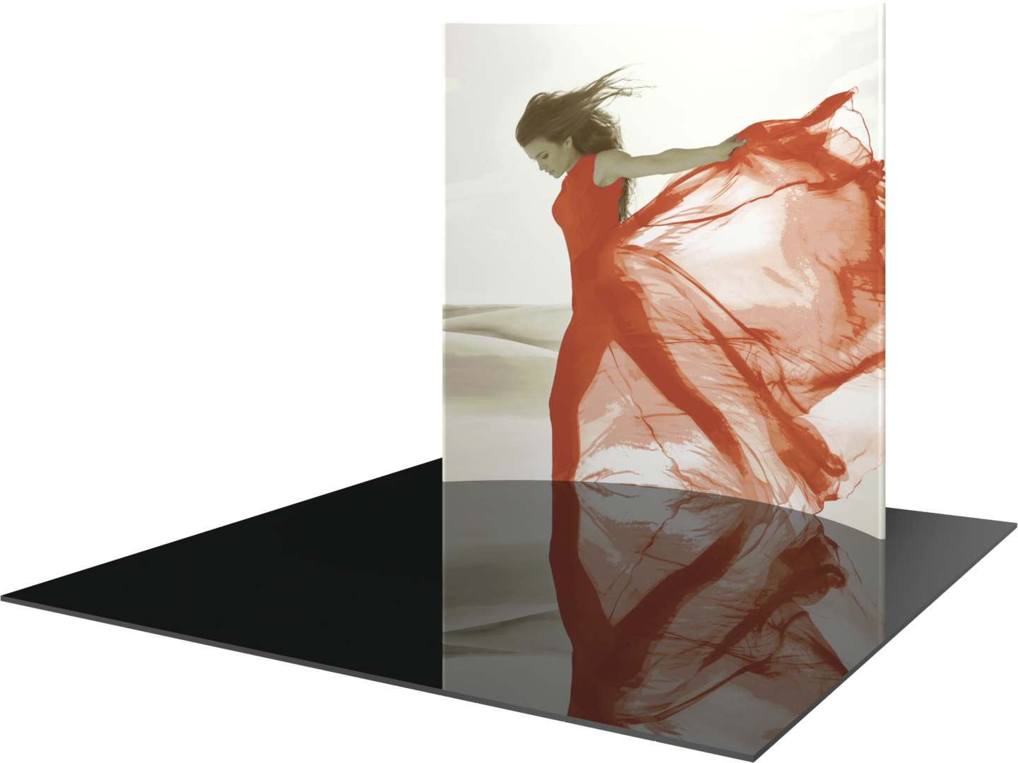 8ft x 8ft Formulate Master Horizontal Curve Fabric Backwall Graphic w/ Backer (Graphic Only)