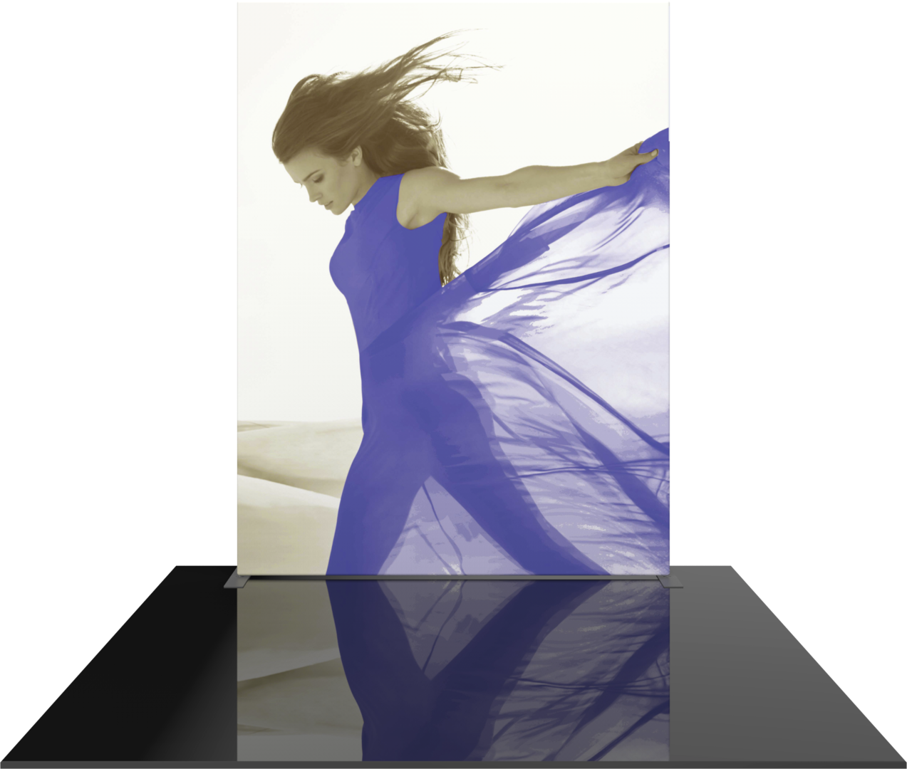 8ft x 10ft Formulate Master Straight Tall Fabric Backwall Single-Sided Graphic w/ Backer (Graphic Only)
