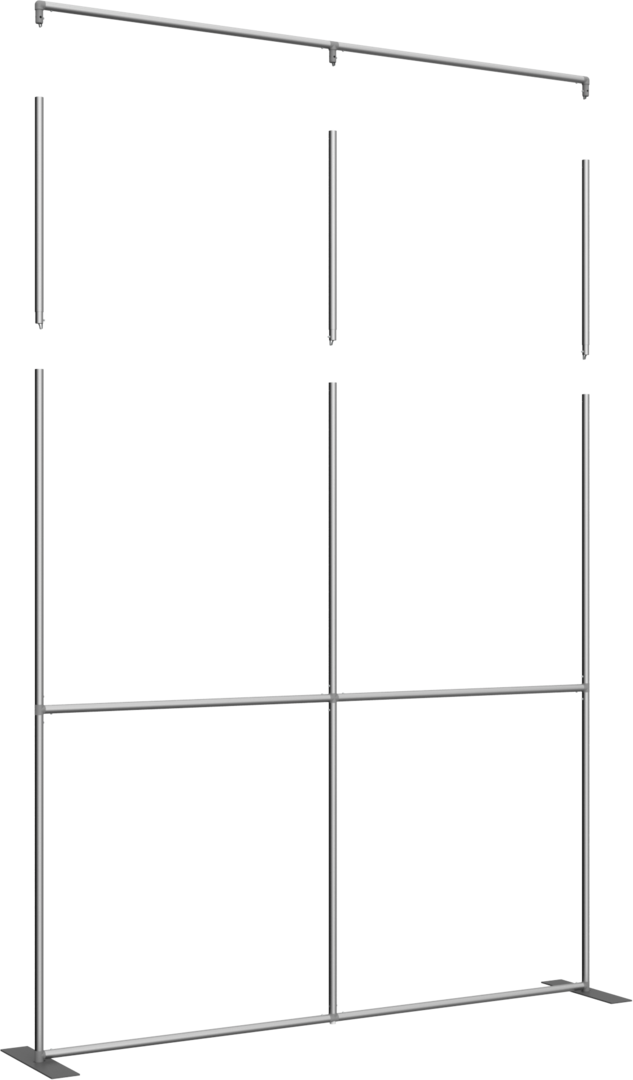 8ft x 8ft Formulate Master Straight Fabric Backwall Double-Sided (Graphic Package)