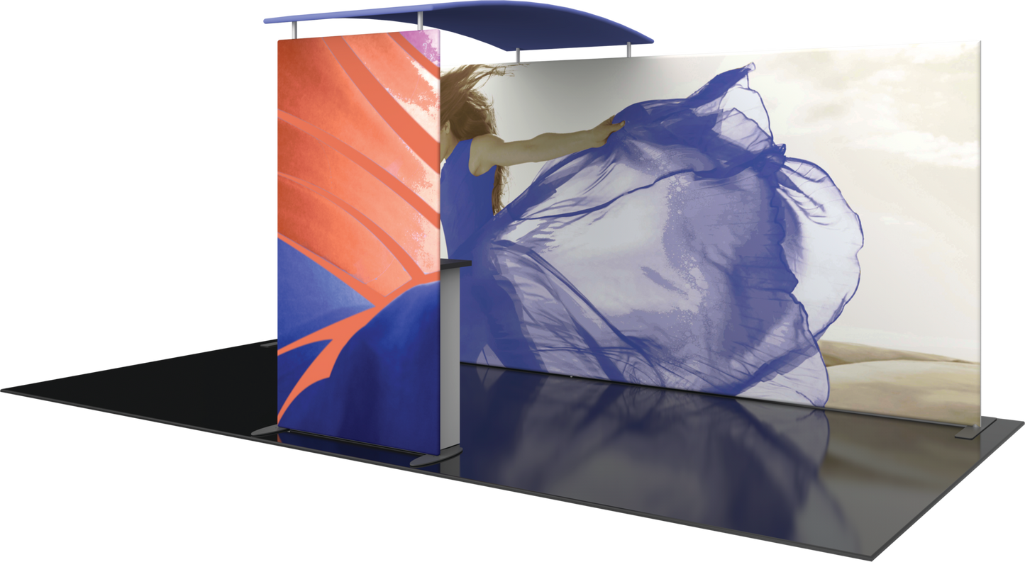 4.5ft x 8ft Formulate Master Backwall Accent 06 Canopy w/ Custom Graphic & Tabletop (Graphic Only)