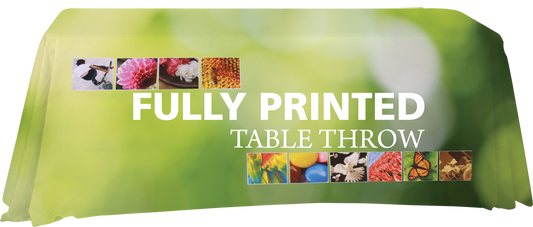 4ft Imprinted Premium Dye-Sublimated Table Throw Full