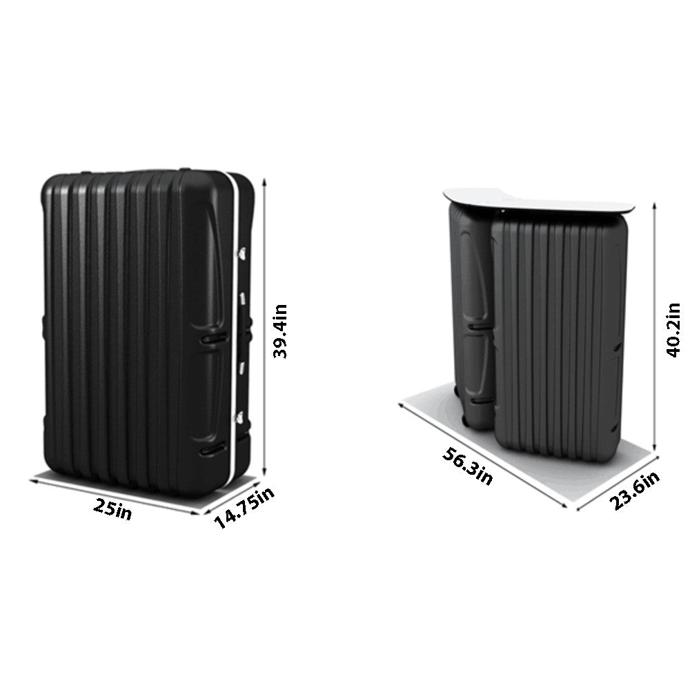 Genie Counter Case - Metal Brackets With Strips Only - All4Displays
