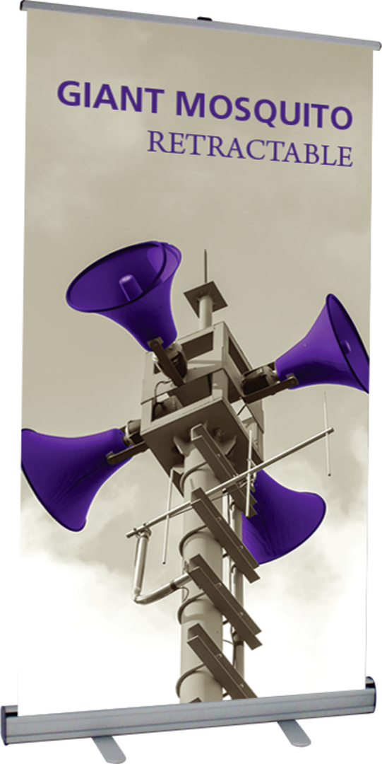 36in Giant Mosquito 920 Retractable Banner Stand (Vinyl Graphic Package)