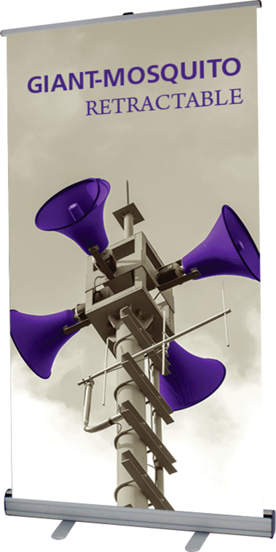 36in Giant Mosquito 920 Retractable Banner Stand (Vinyl Graphic Package)