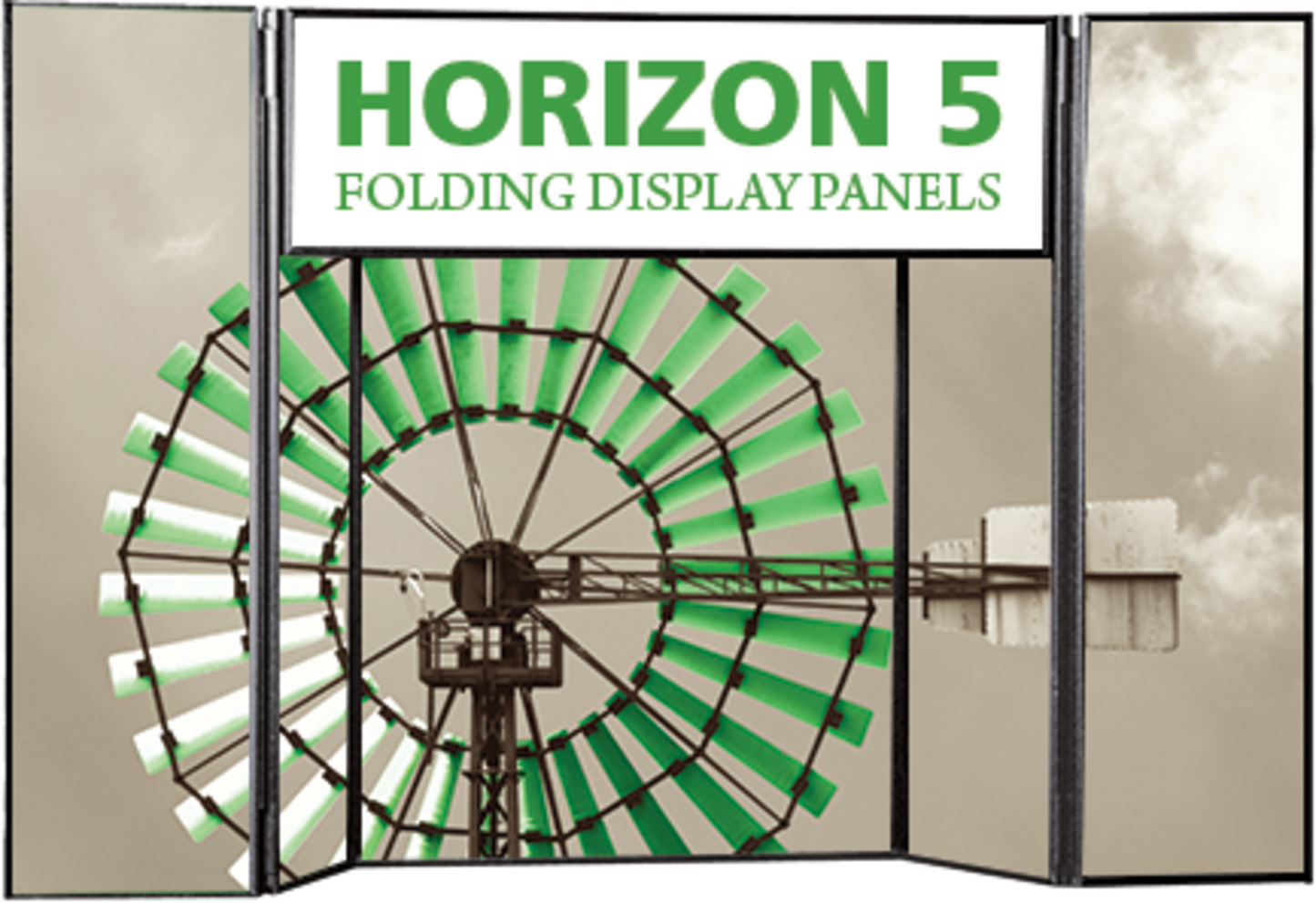 6ft x 3ft Horizon 5 Tabletop Folding Panel Display (Hardware Only)