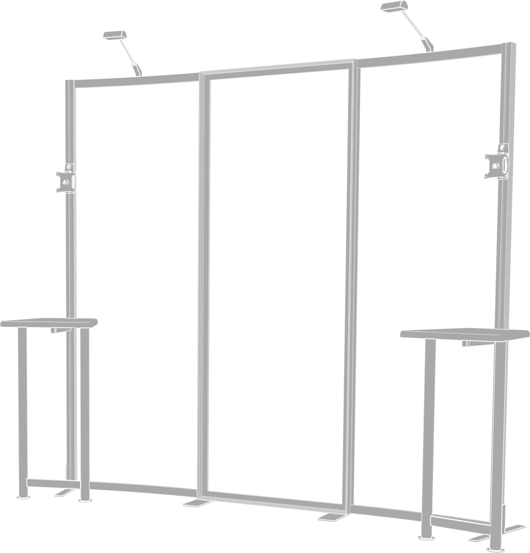 10ft x 10ft Hybrid Pro Modular Backwall Kit 01 (Graphic Only)