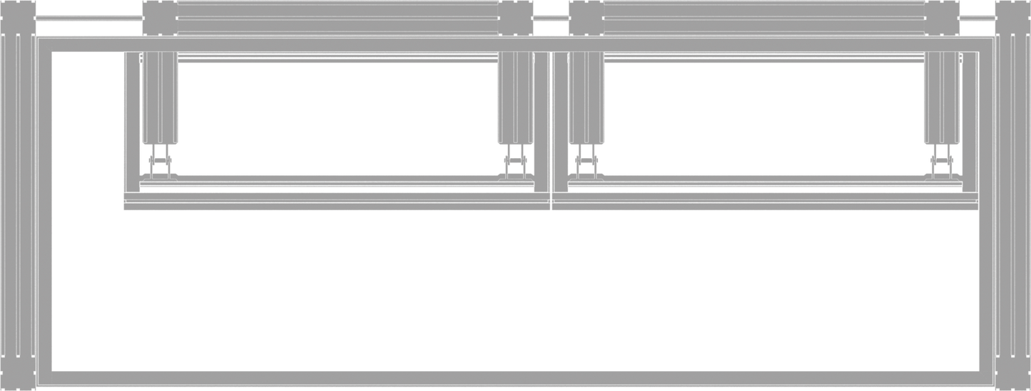 10ft x 10ft Hybrid Pro Modular Backwall Kit 04 (Hardware Only)