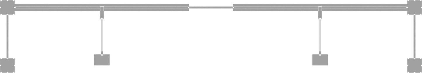 10ft x 10ft Hybrid Pro Modular Backwall Kit 05 (Hardware Only)