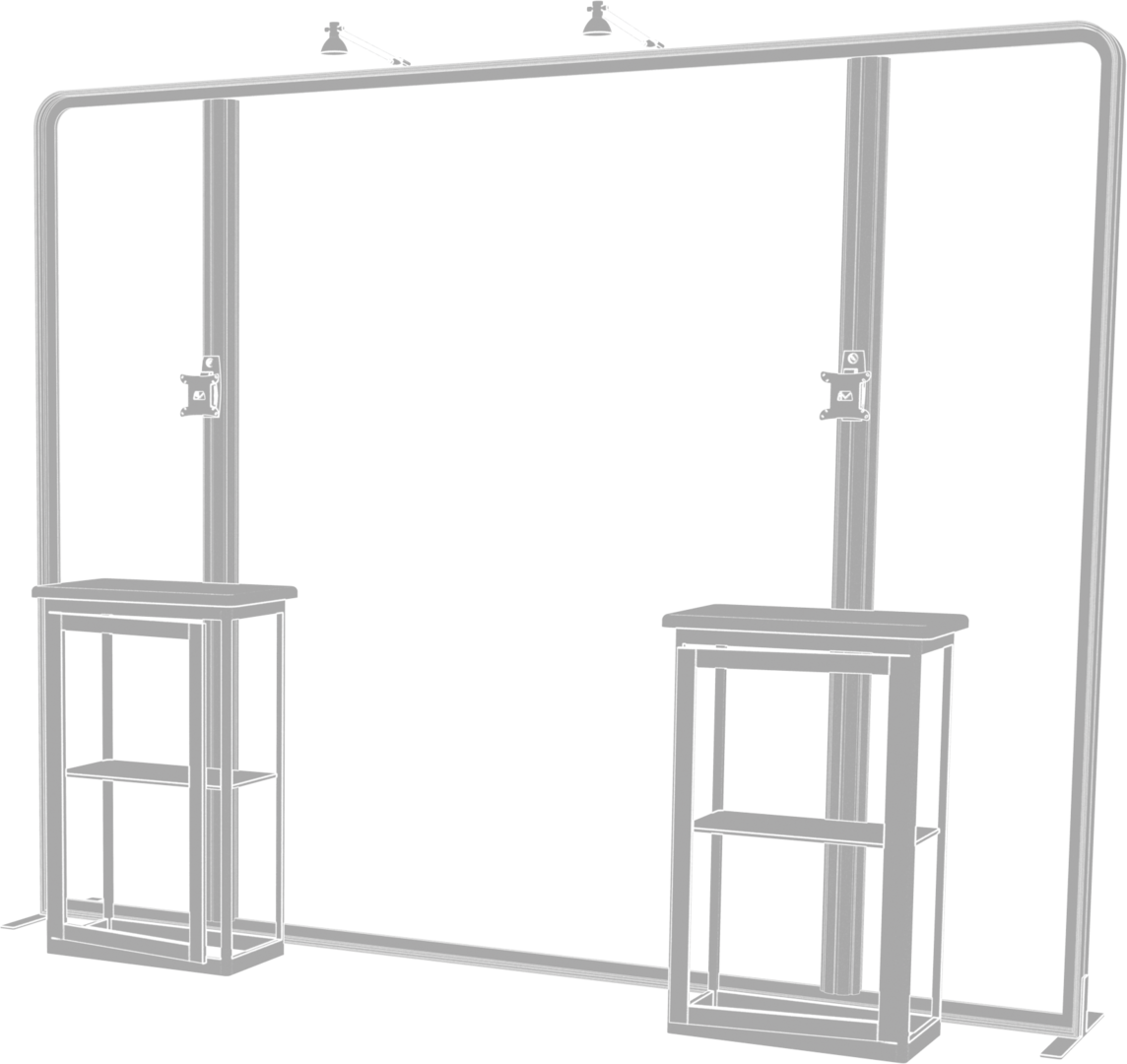 10ft x 10ft Hybrid Pro Modular Backwall Kit 06 (Graphic Only)